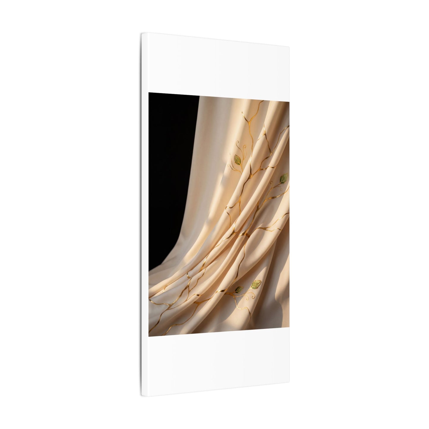 Golden Hour Silk Drape Canvas Art - Kintsugi Fukinsei