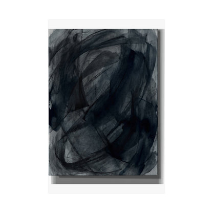 Deep Tones Dark Japandi Charcoal Wall Art Print