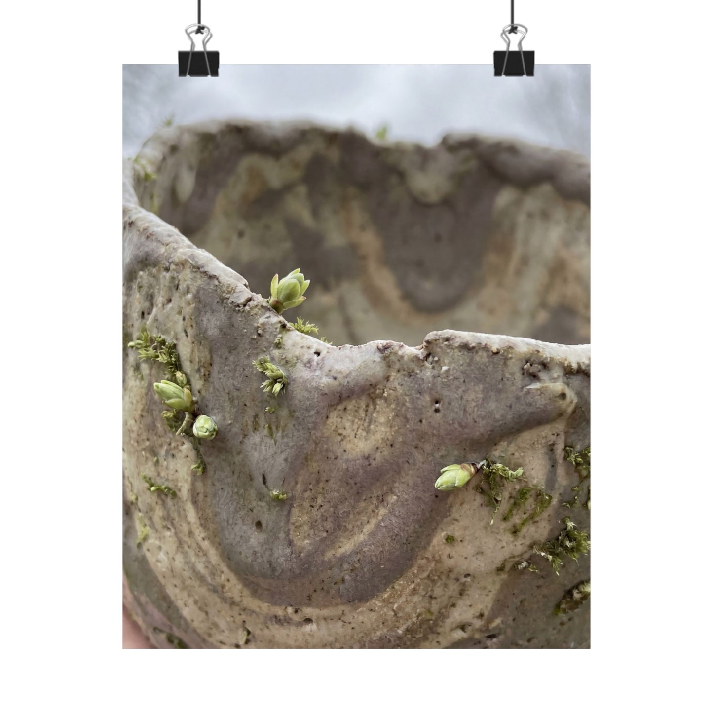 Overcast Ceramic Bowl Wall Art Print - Japandi Fukinsei