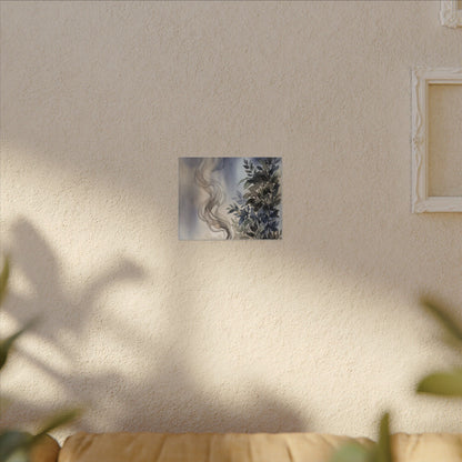 Incense Smoke Summer Canvas Art | Japandi Cozy Design