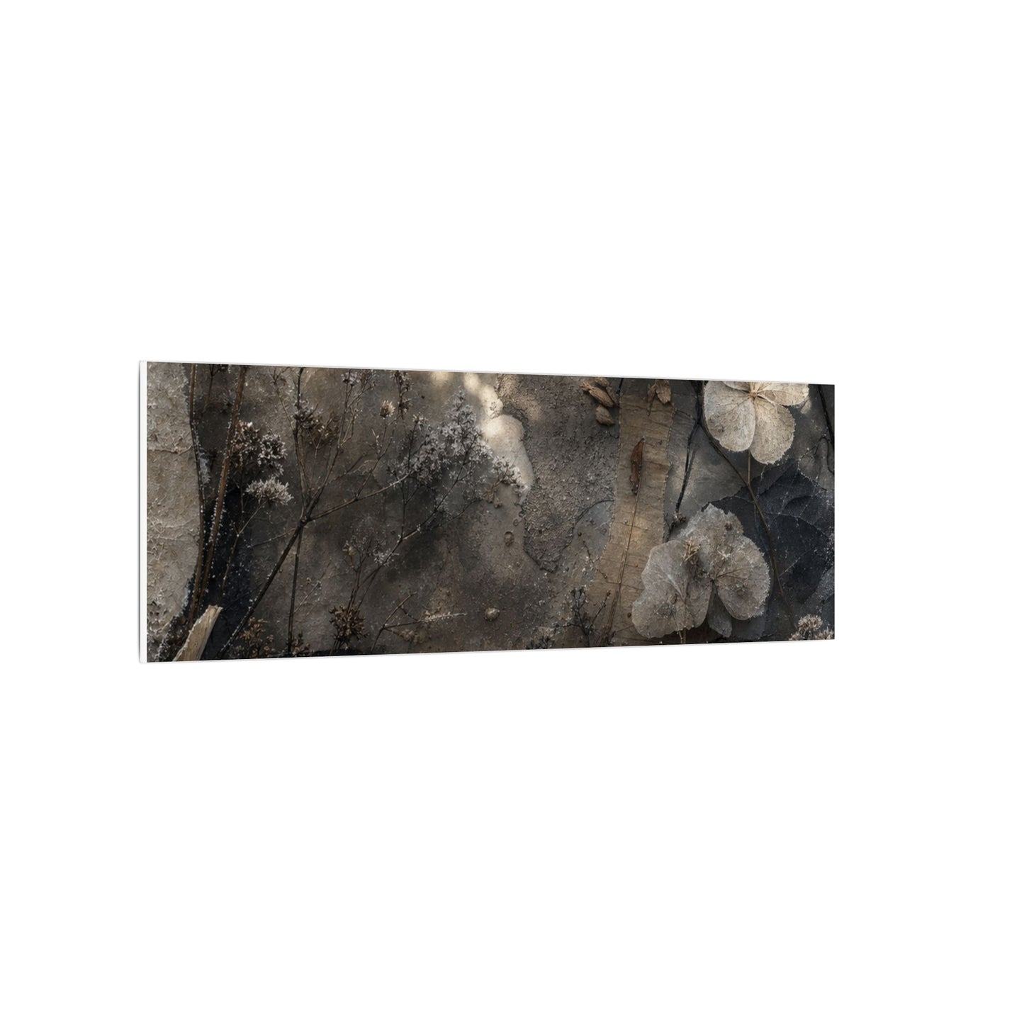 Winter Dried Flowers Texture Canvas Art | Elegant Decor