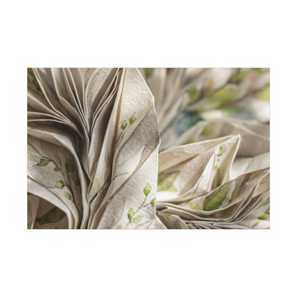 Fukinsei Paper Fold Canvas Art - Japandi Watercolor Art Print