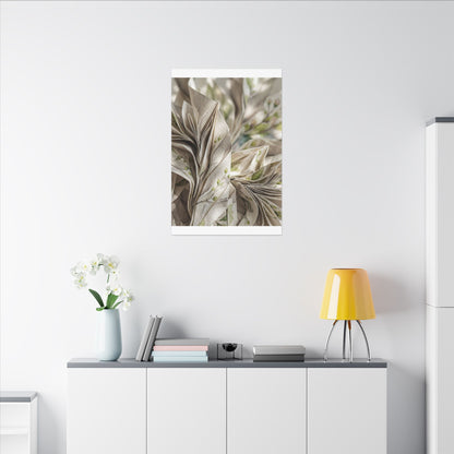 Fukinsei Paper Fold Canvas Art - Japandi Watercolor