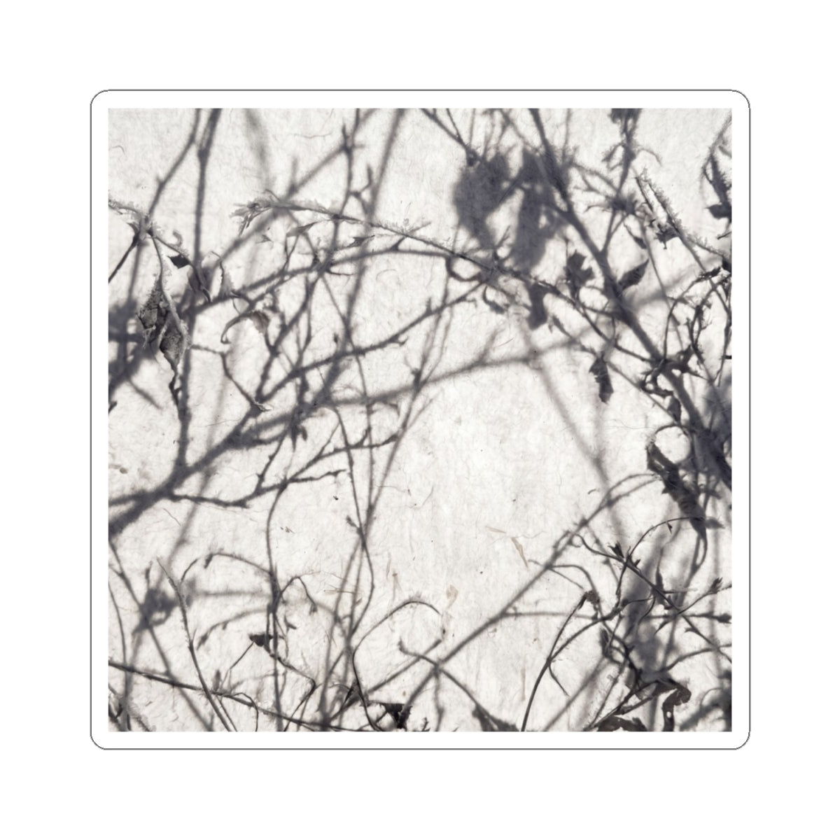 Shadow Play Sticker | Winter Japandi Japanese Pattern Art