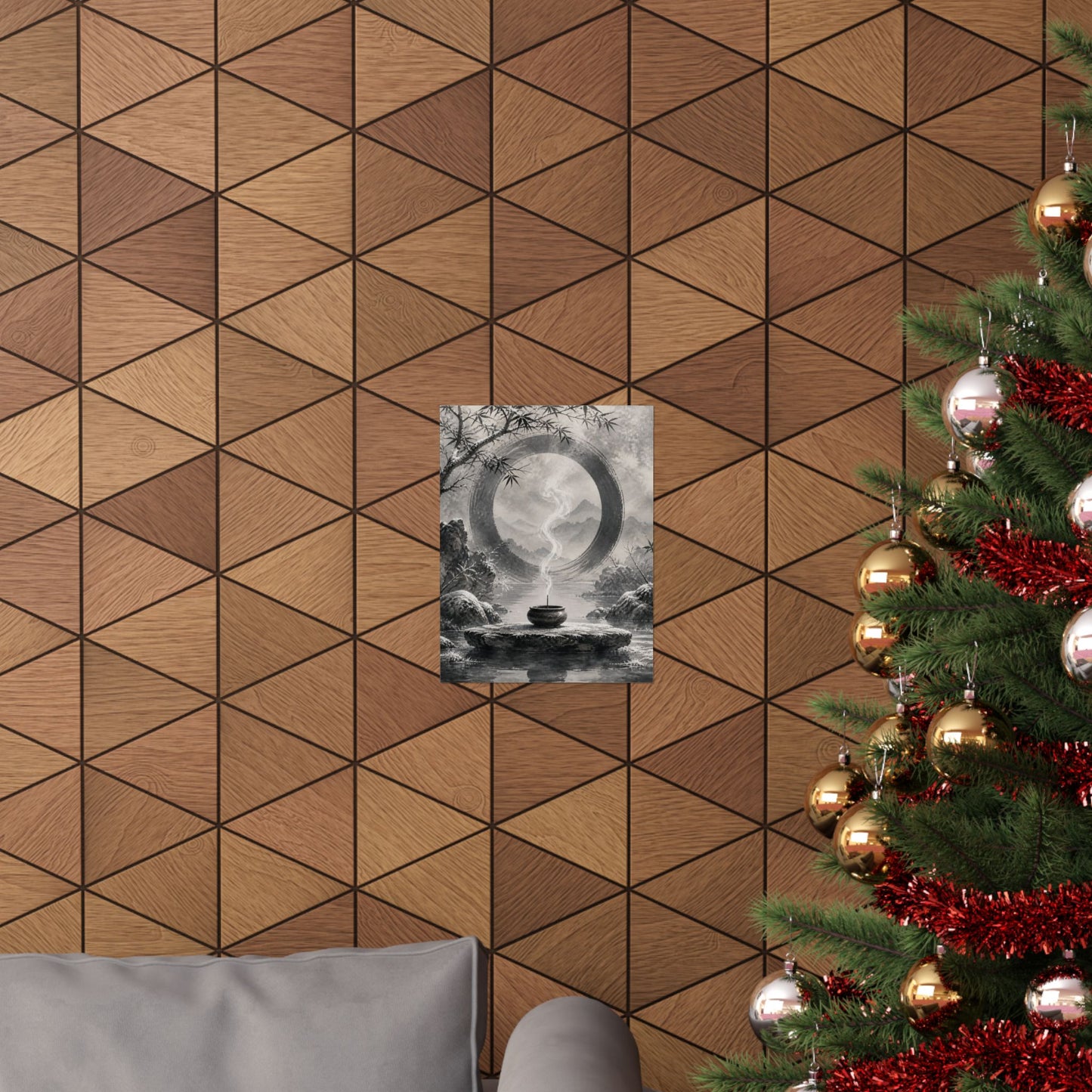 Dappled Incense Smoke Wall Art Print - Zen Seijaku