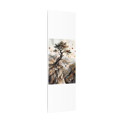 Autumn Pine Tree Watercolor Canvas Art | Warm Decor