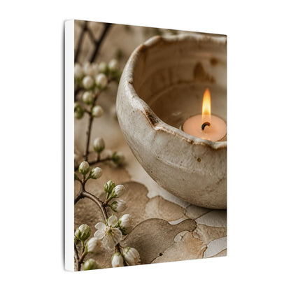 Kanso Ceramic Bowl Canvas Art - Japandi Watercolor