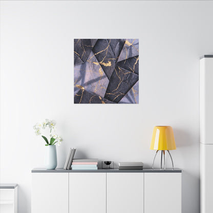 Seijaku Paper Fold Canvas Art - Kintsugi Gold Vein