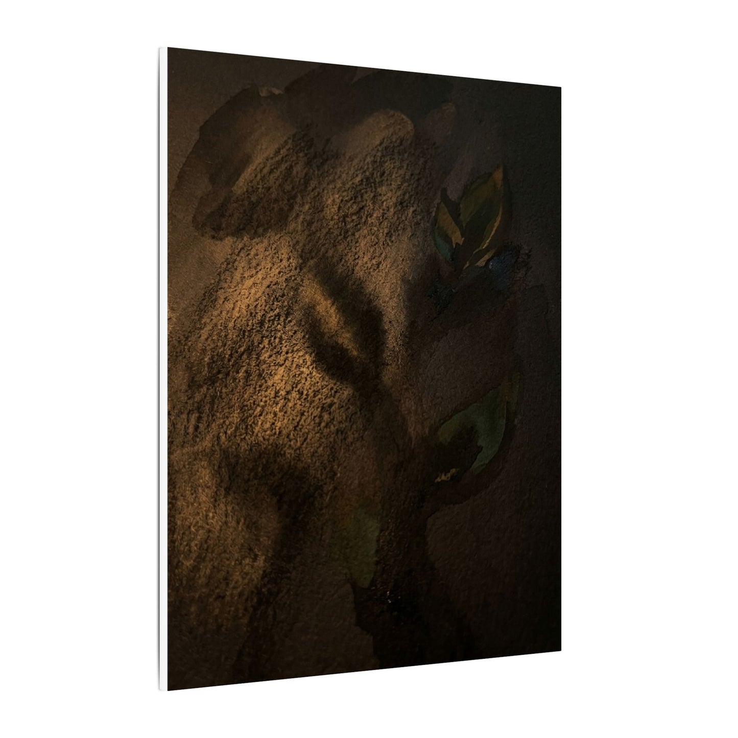Candlelight Shadow Play Canvas Art - Dark Japandi Ma