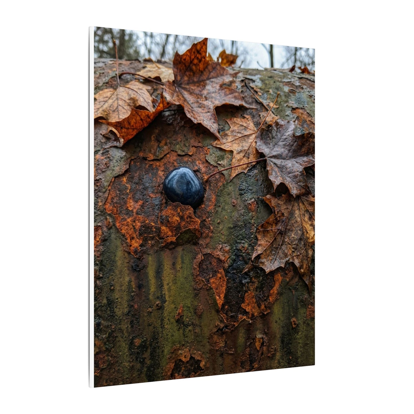 Datsuzoku Rust Patina Canvas Art - Dark Japandi Moody Minimal