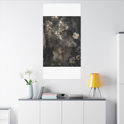 Winter Dried Flowers Texture Canvas Art | Elegant Decor