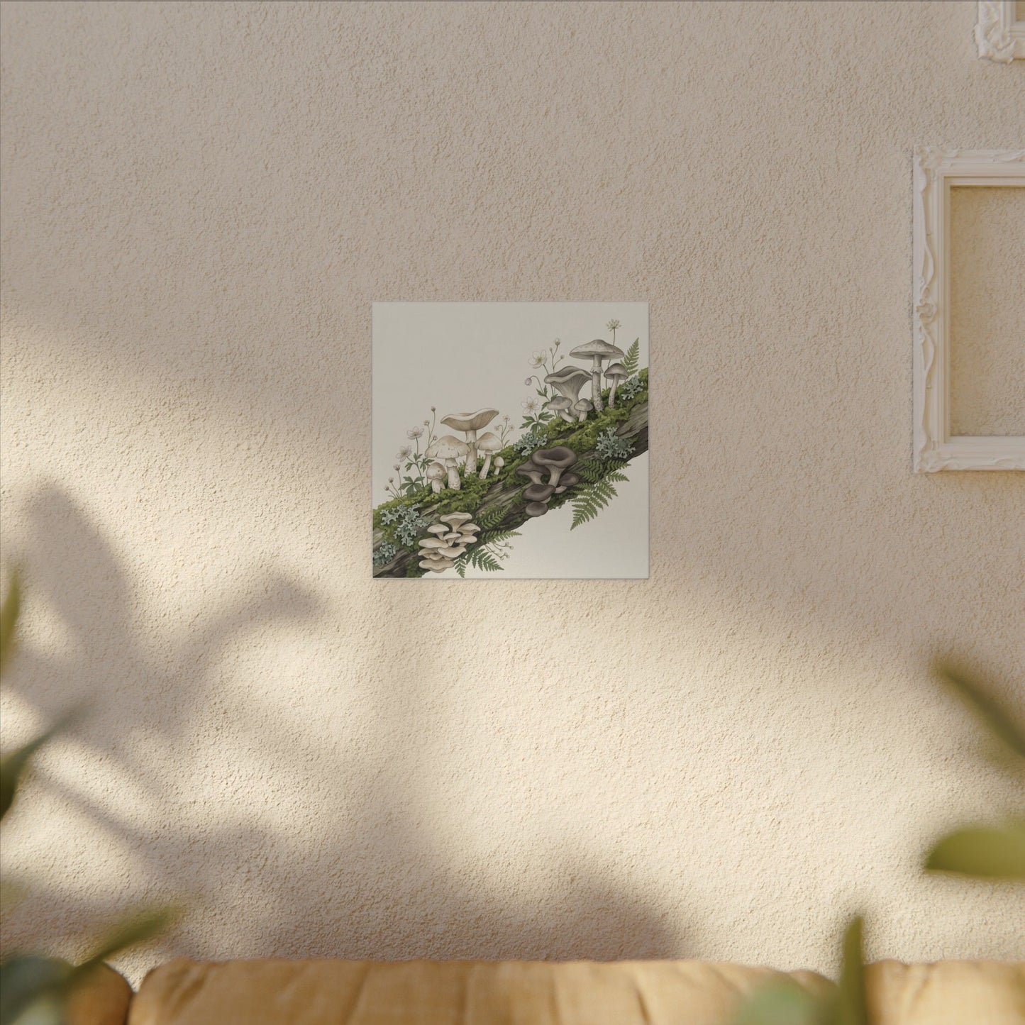 Dried Flowers Spring Canvas Art | Japandi Neutral Design