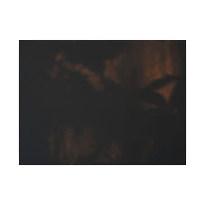 Shadow Play Summer Canvas Art | Dark Japandi Sophisticated Design Art Print
