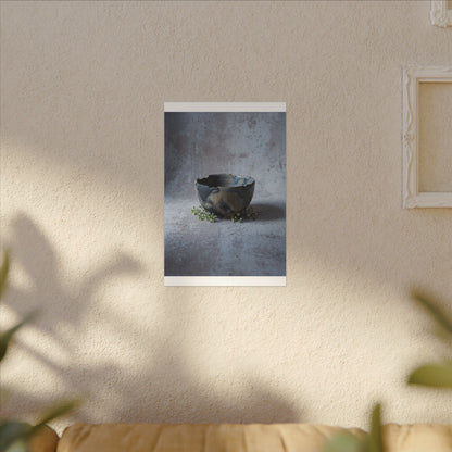 Ceramic Bowl Spring Canvas Art | Japandi Warm Design