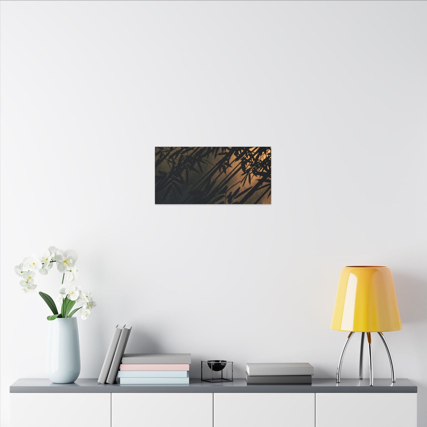 Sophisticated Shadow Play Canvas Art - Shadow Zen Dark Japandi