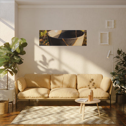 Seijaku Broken Pottery Canvas Art - Kintsugi Gold Repair
