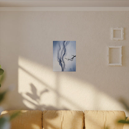 Incense Smoke Spring Canvas Art | Zen Tranquil Design