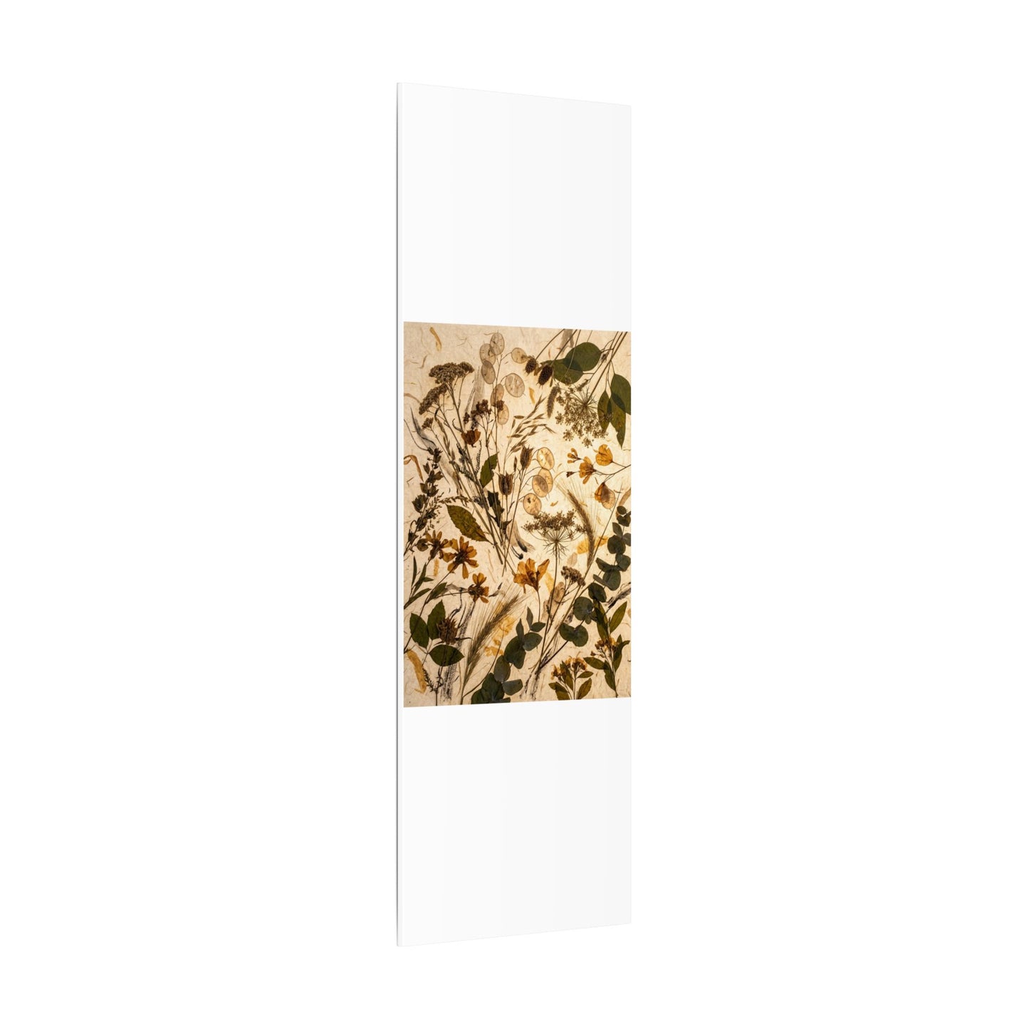 Dried Flowers Summer Canvas Art | Japandi Neutral Design