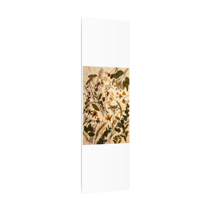Dried Flowers Summer Canvas Art | Japandi Neutral Design