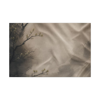 Silk Drape Canvas Art | Spring Japandi Japanese Pattern Art
