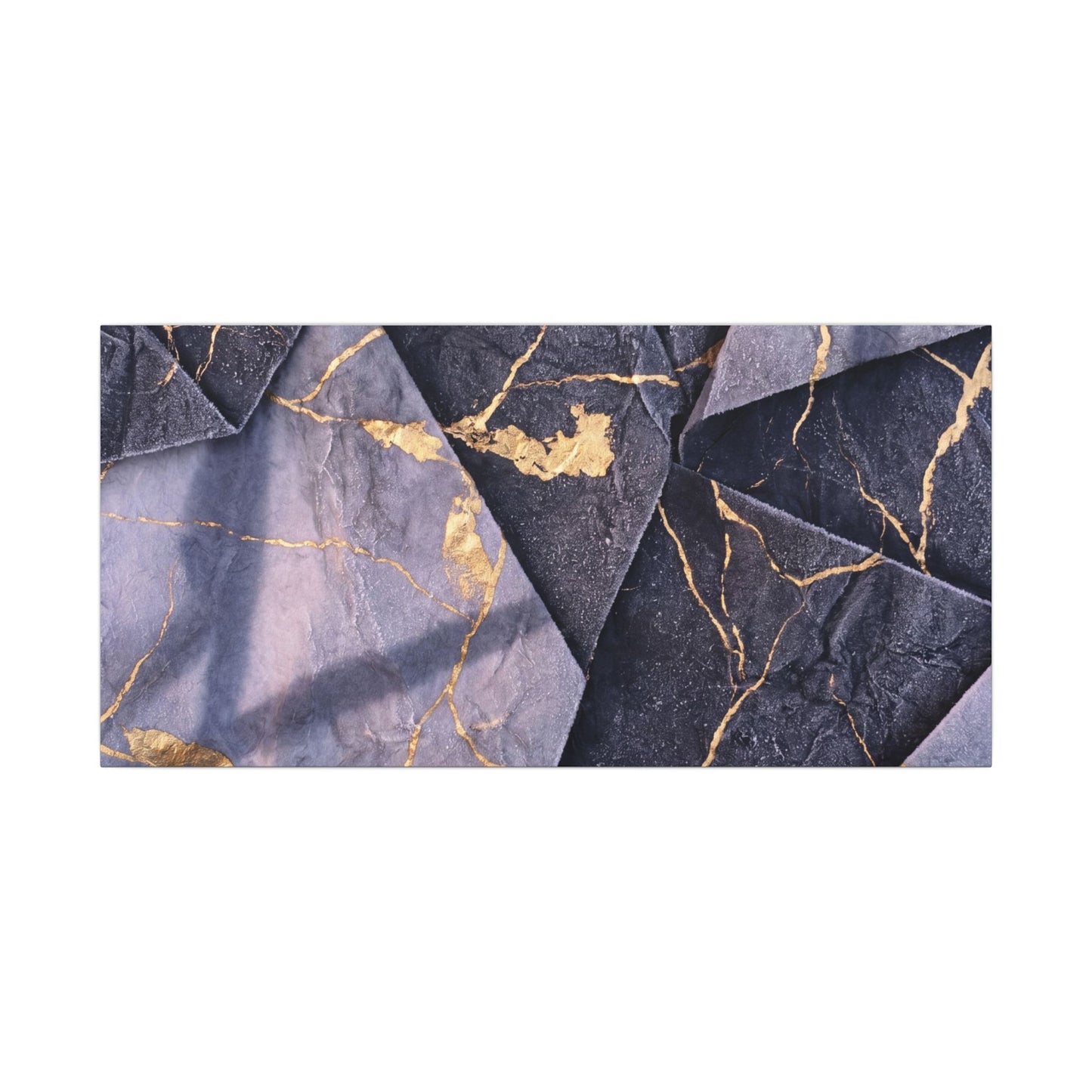 Seijaku Paper Fold Canvas Art - Kintsugi Gold Vein