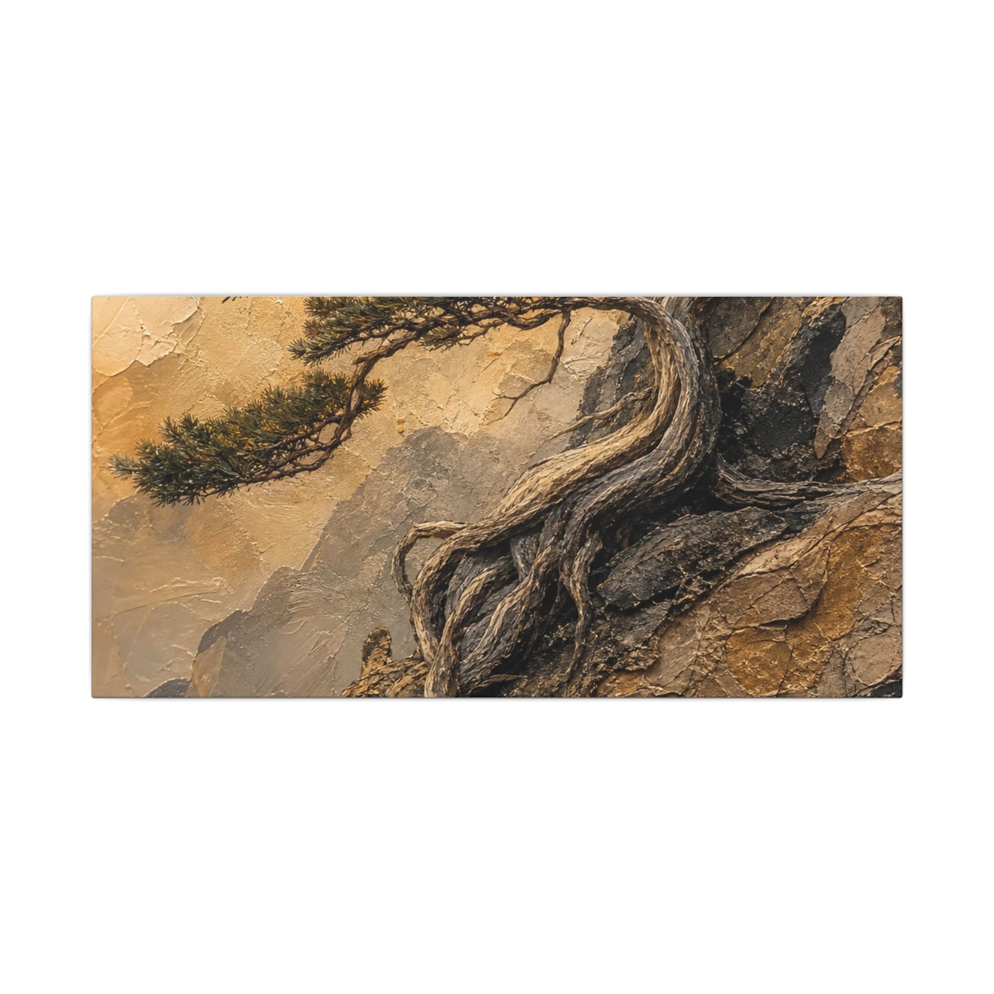 Summer Pine Tree Texture Canvas Art | Cozy Decor
