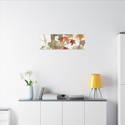 Stone Lantern Watercolor Canvas Art | Earthy Japandi Art