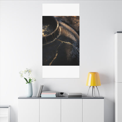 Kintsugi Rust Patina in Golden Hour | Broken Beauty Canvas Art