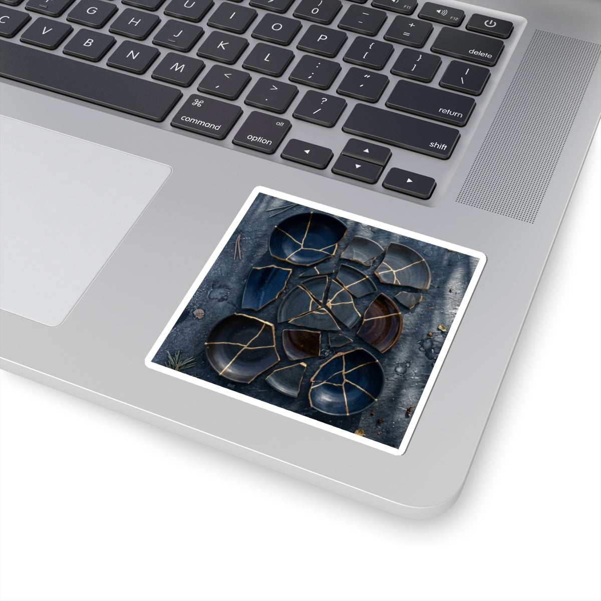 Winter Broken Pottery Shadow Zen Sticker | Atmospheric Decor