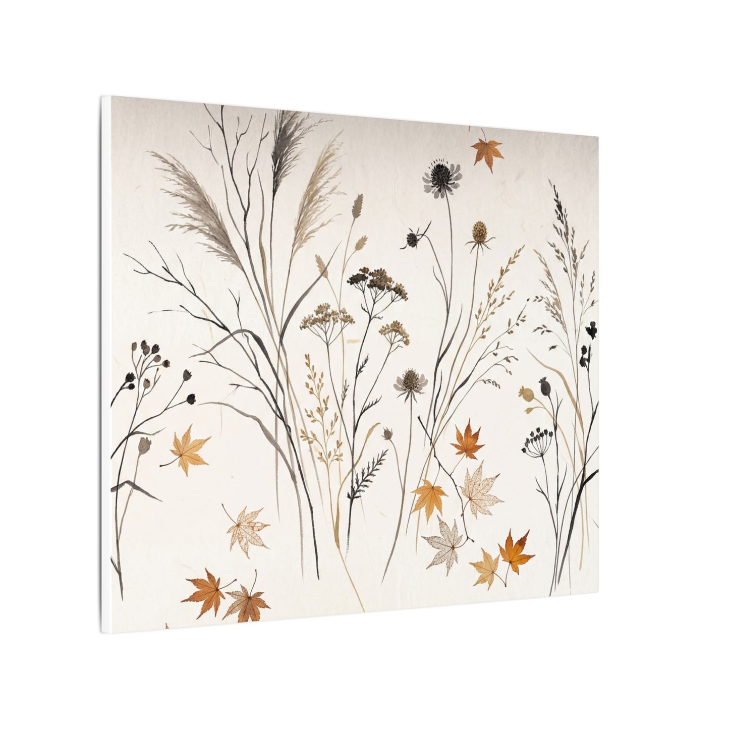 Dawn Dried Flowers Canvas Art - Japandi Kanso