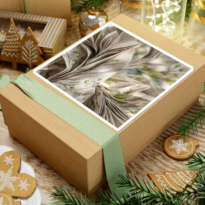 Neutral Paper Fold Sticker - Watercolor Japandi Art Print