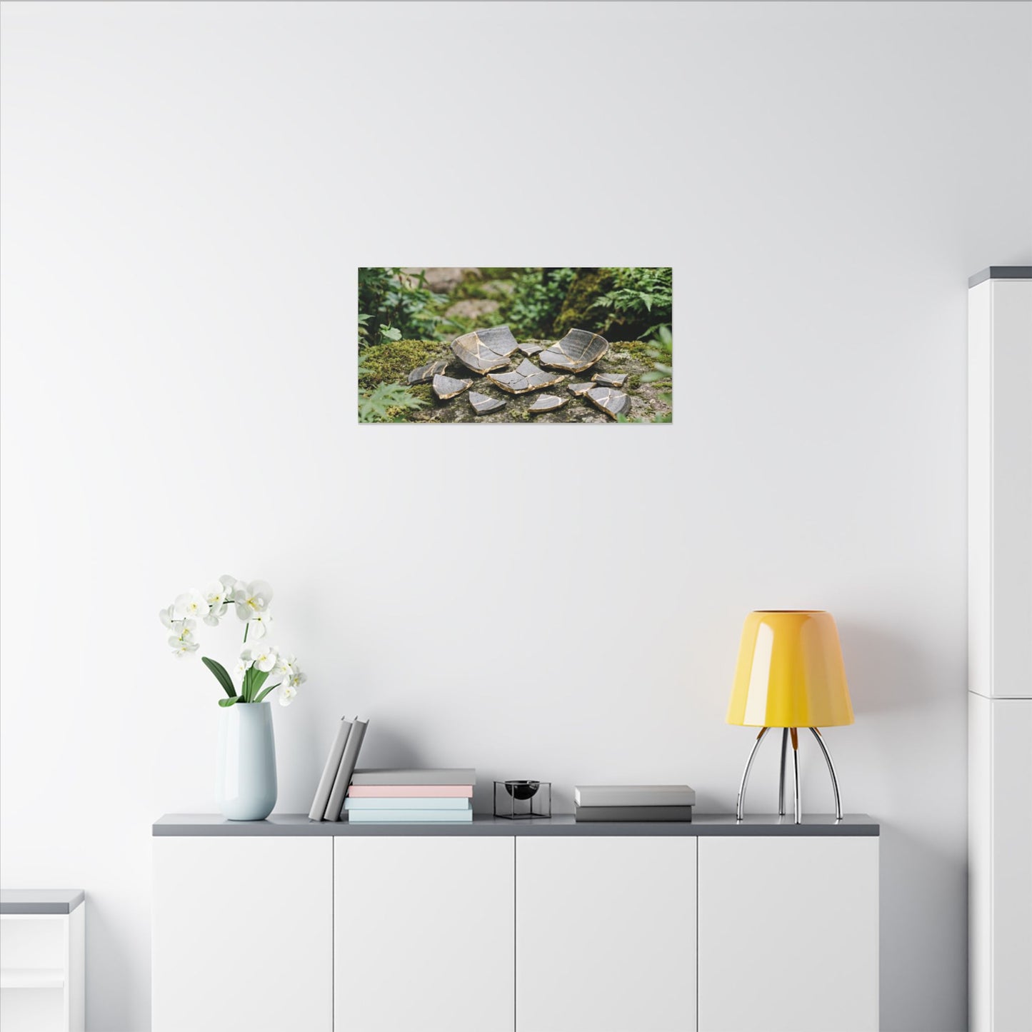 Summer Broken Pottery Gold Repair Canvas Art | Resilient Decor