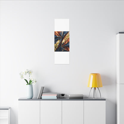 Golden Hour Paper Fold Canvas Art - Kintsugi Ma
