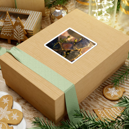 Kintsugi Broken Pottery in Golden Hour | Gold Vein Sticker