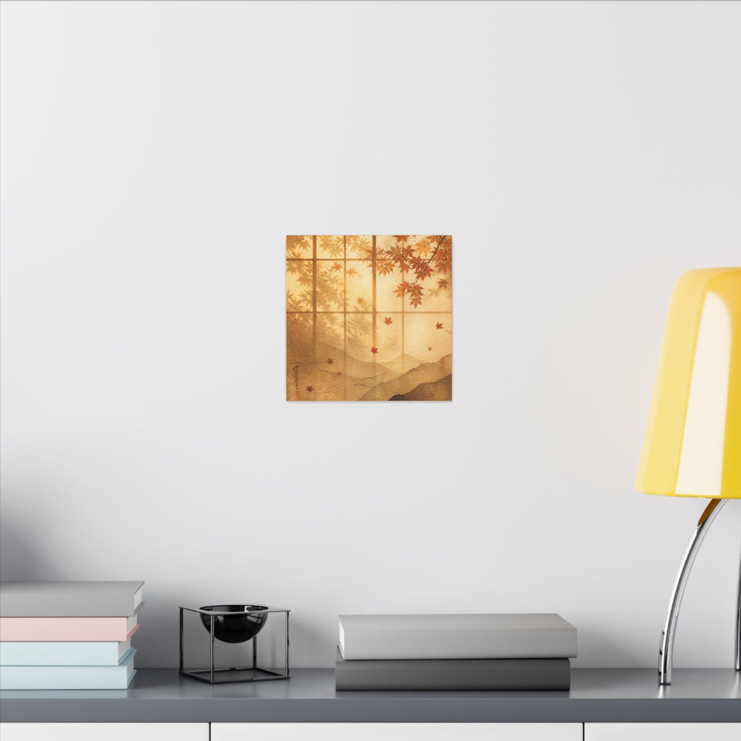 Shoji Screen Texture Canvas Art | Earthy Japandi Art