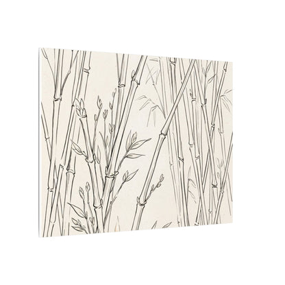 Candlelight Bamboo Grove Canvas Art - Japandi Fukinsei