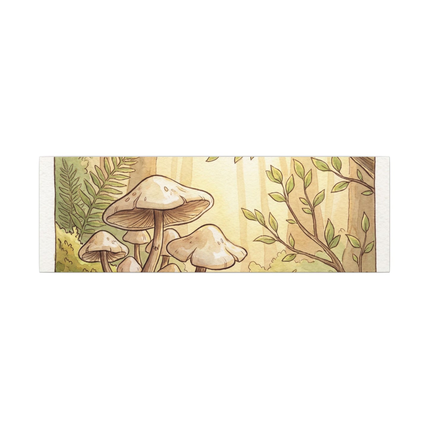 Spring Wild Mushrooms Mushroom Illustration Canvas Art | Cozy Decor