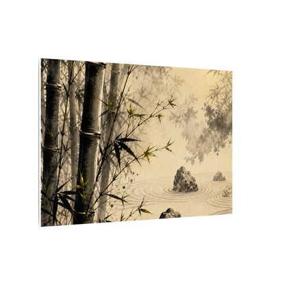 Peaceful Bamboo Grove Canvas Art - Karesansui Zen