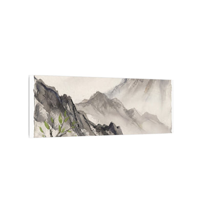 Spring Mountain Mist Texture Canvas Art | Warm Decor