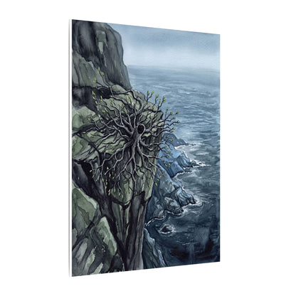 Pine Tree Spring Canvas Art | Japandi Neutral Design