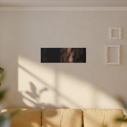 Winter Shadow Play Moody Minimal Canvas Art | Luxurious Decor