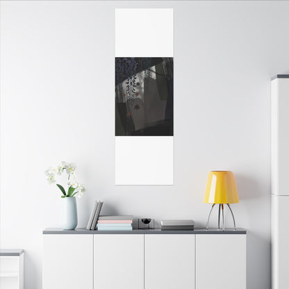 Wisteria Autumn Canvas Art | Dark Japandi Moody Design