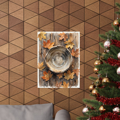 Ceramic Bowl Watercolor Wall Art Print | Elegant Japandi Art