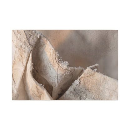 Japandi Paper Fold in Candlelight | Watercolor Canvas Art