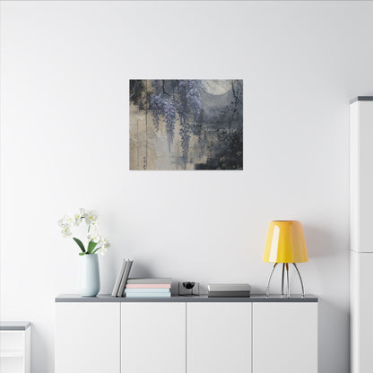 Winter Wisteria Texture Canvas Art | Elegant Decor
