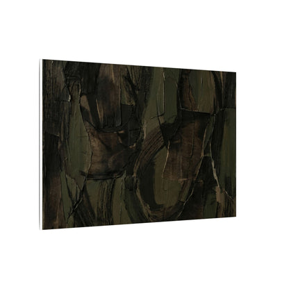 Mixed Media Dark Japandi Textured Canvas Art