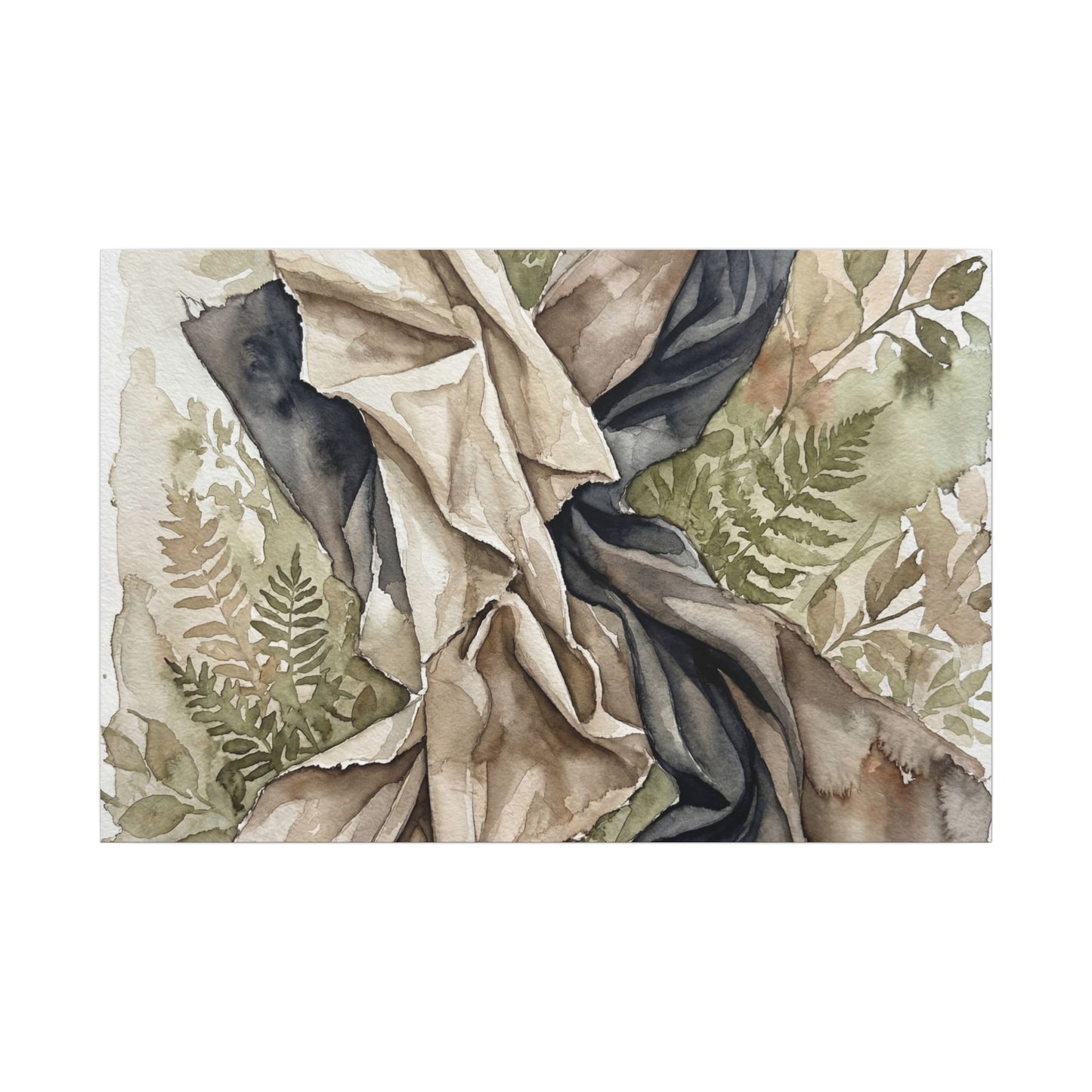 Silk Drape Summer Canvas Art | Japandi Cozy Design Art Print
