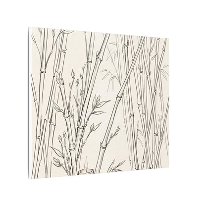 Candlelight Bamboo Grove Canvas Art - Japandi Fukinsei