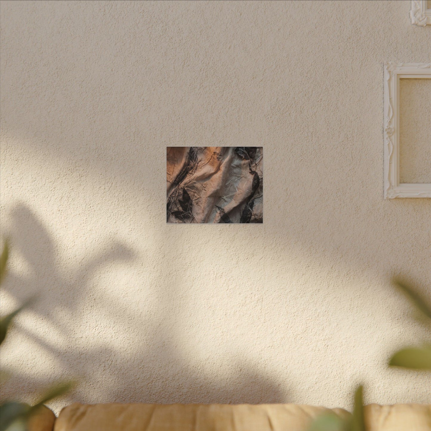 Candlelight Silk Drape Canvas Art - Japandi Mono No Aware