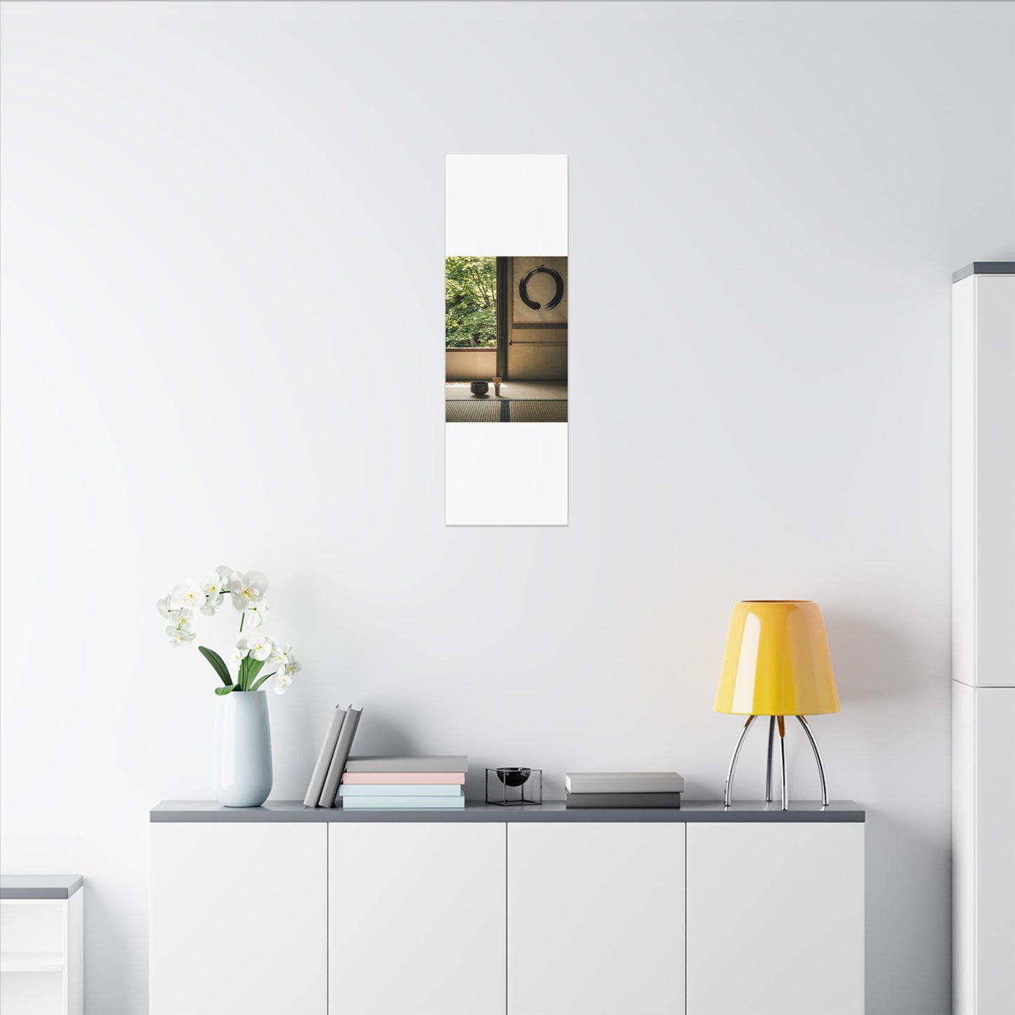 Tea Ceremony Enso Canvas Art | Serene Zen Art